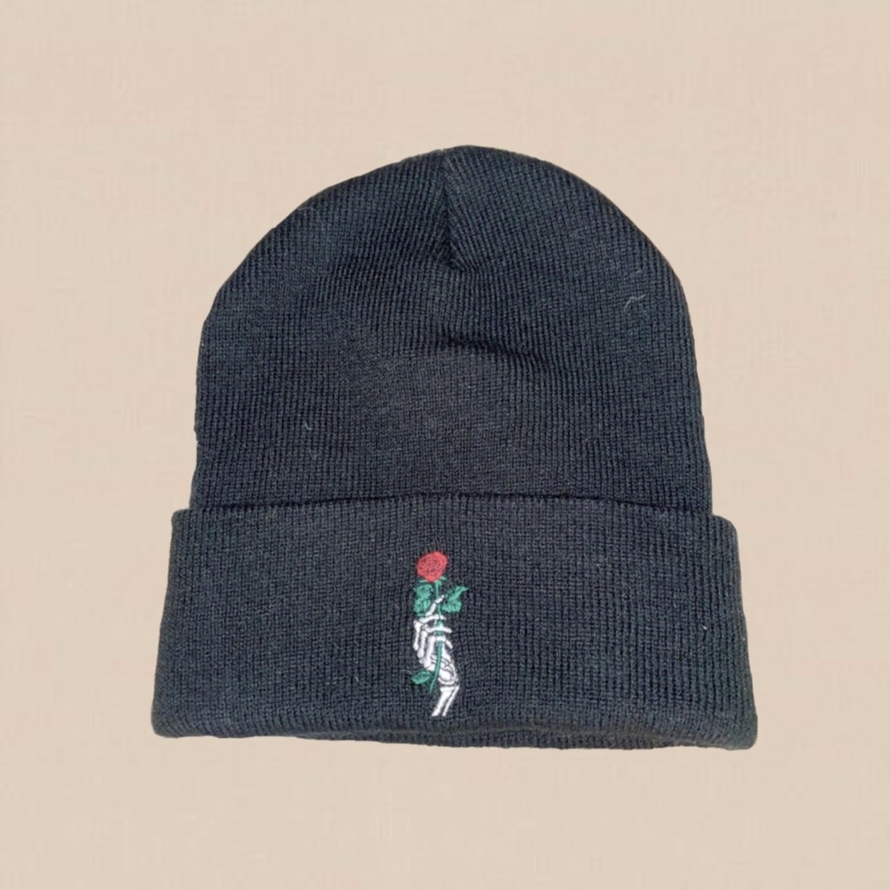 Zumiez Empyre Skeleton Rose Beanie